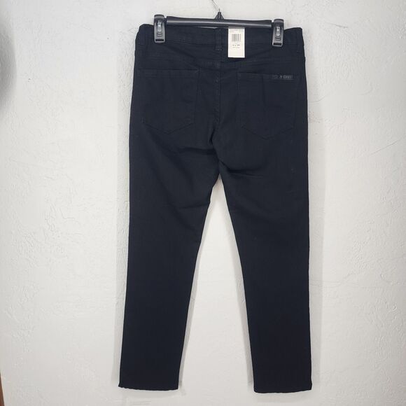 Calvin Klein Black Denim Straight Leg Power Stretch Jeans Size 6 NWT *Flaw* - Picture 6 of 10